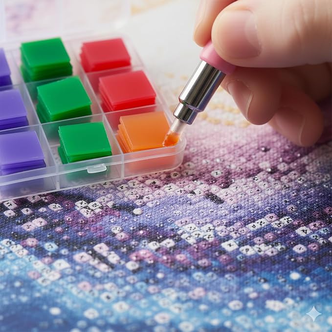 120PCS Diamond Painting Glue Clay, Colorful Clay Wax Painting Tool DIY Diamond Art Accessories and Tools for Embroidery Accessories,2 x 2cm(5 Colors) (Multicoloured)