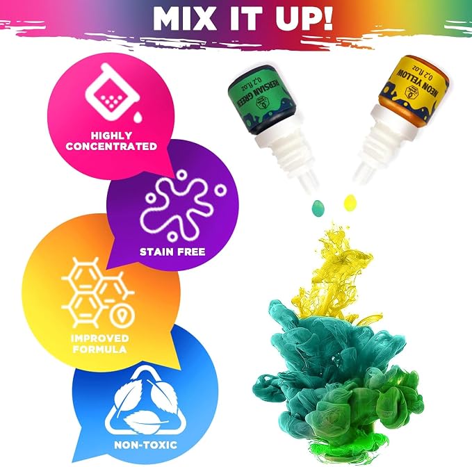Liquid Candle Dye for Soy Candle Making – 16 Colors Wax Coloring Set | 16 Popular Candle Dye Coloring Set - Premium Liquid Candle Wax Coloring, Highly Concentrated