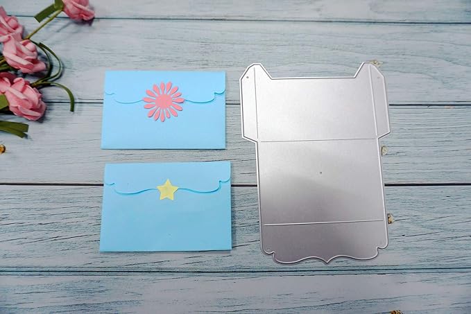 Envelope Dies for Scrapbooking Card Making, Envelope Metal Cutting Dies Envelopes Die Cuts for Decoupage Gift Birthday Cards DIY Scrapbooking Album Paper Craft Supplies