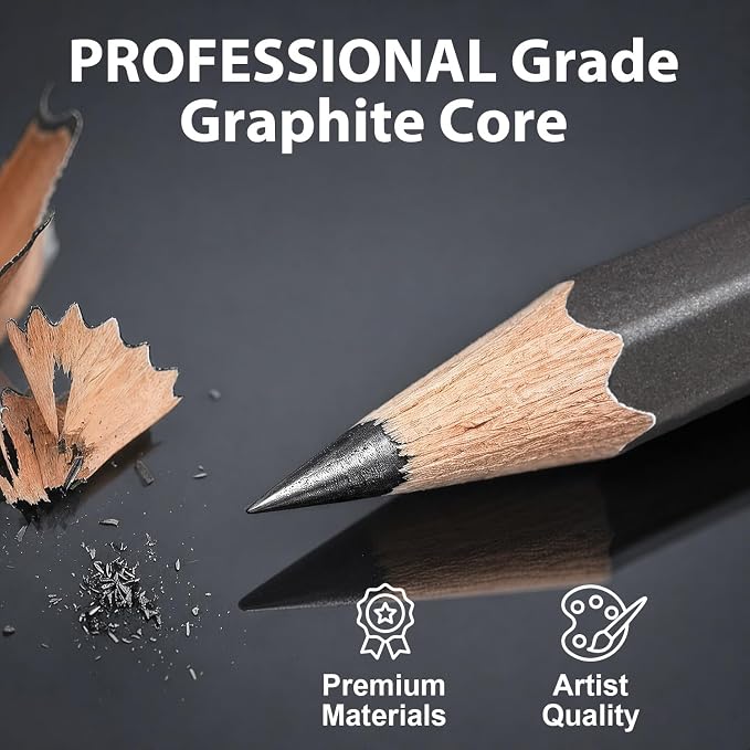 Sketch Pencils Sketching Pencils for Drawing Pencils for Artists Adult, 21 Art Graphite Pencil 8B to 4H