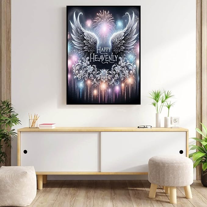 Diamond Art Kits for Adults Angel Wings Diamond Painting Kit 12x16in