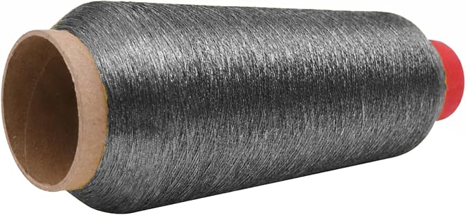 Mandala Crafts Metallic Gunmetal Embroidery Floss for Sewing, 3281 Yard Spool