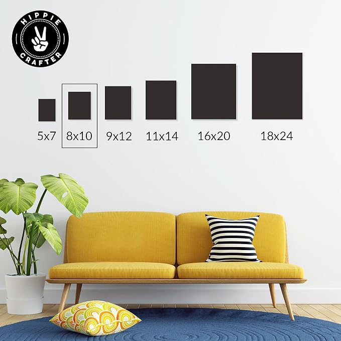 Black Canvas Panels for Painting, 20 Pack, 5x7 Inch Gesso-Primed Boards for Oil, Acrylic & Watercolor, Blank Art Canvas for Artists