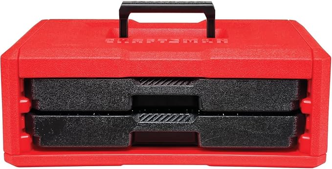 CRAFTSMAN Mechanics Tool Set, 256-Piece Hand Tool and Socket Set with 72-tooth Low Profile Ratchet and 2-Drawer Tool Box (CMMT45256)