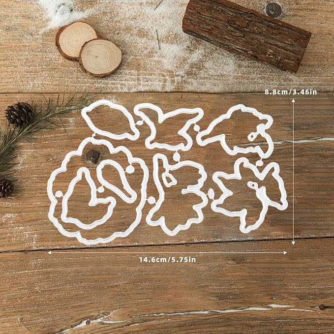 Clear Stamps and Metal Cutting Dies Set for Card Making Scrapbooking, DIY Craft Stamps and Dies Kit for Journaling, Albums, Greeting Cards, Holiday Cards, Birthday, Christmas (YX1677)