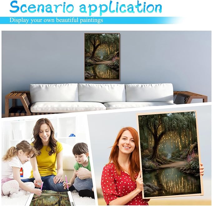 XUCNWL Diamond Art Kits for Adults,Forest Diamond Painting for Beginners