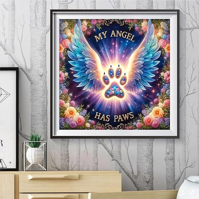 Diamond Art Kits for Adults,Angel Wings Diamond Painting Kits 12x16in