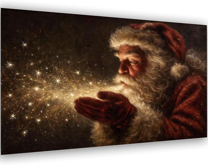 Meothan 5D Large Christmas Diamond Art Kits for Adults (27.6x15.8inch) | Santa Claus Diamond Painting Kit for Adults, Full Drill Diamond Gem Art Dots Paintings kits for Home Wall Decor Gift(70x40cm)