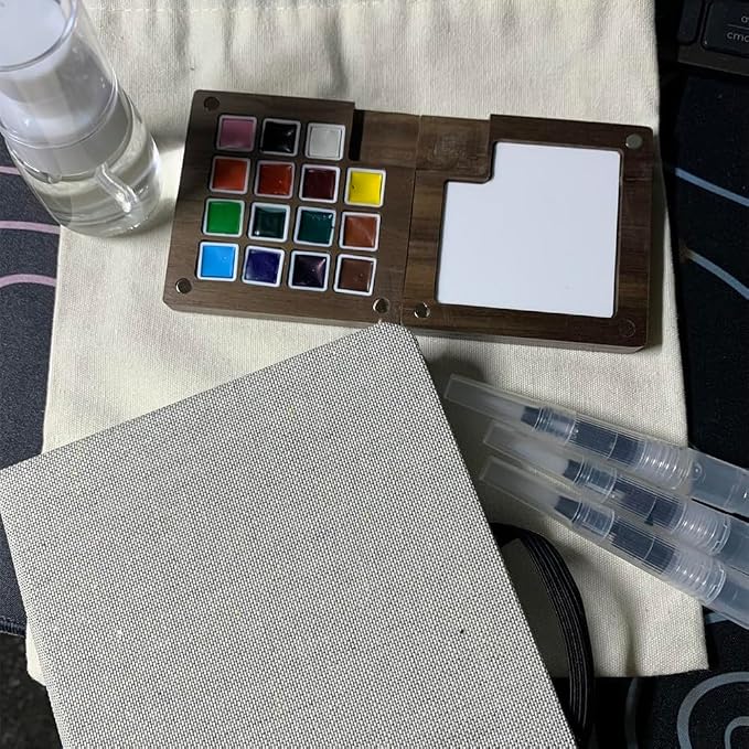 Mini Watercolor Paint Set Portable Pocket Paint kit for Artists Lovers