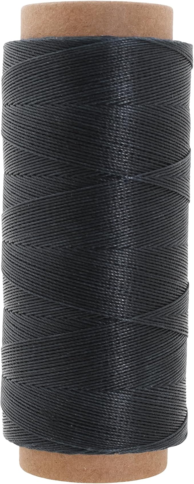 Mandala Crafts 200M 0.45mm Charcoal Round Waxed Thread for Leather Sewing