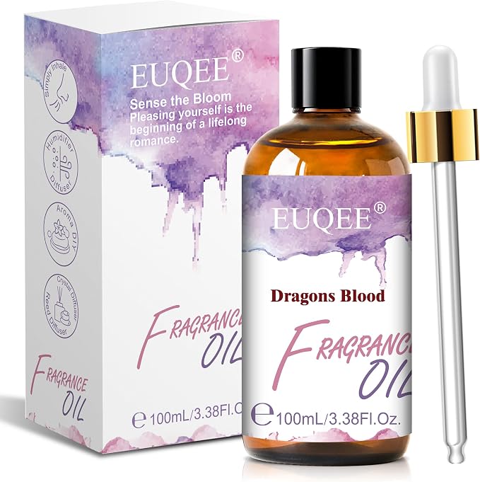 EUQEE 3.38 Fl Oz Dragons Blood Fragrance Oil for Candle Making 100ML