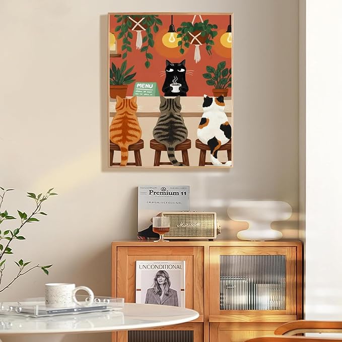 Black Cat Diamond Art Kits for Adults Diamond Painting Kit for Beginner