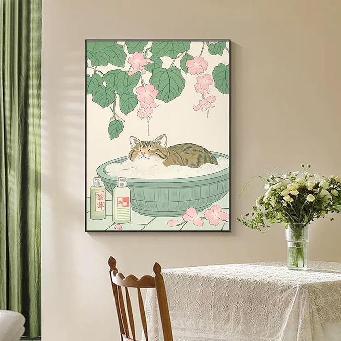 ARPADAMO Diamond Art Kits for Adults,cat Diamond Painting Kits 12x16in