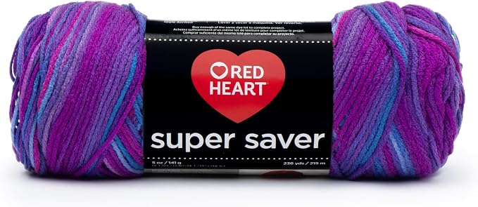 Red Heart Super Saver Yarn - Grape Fizz