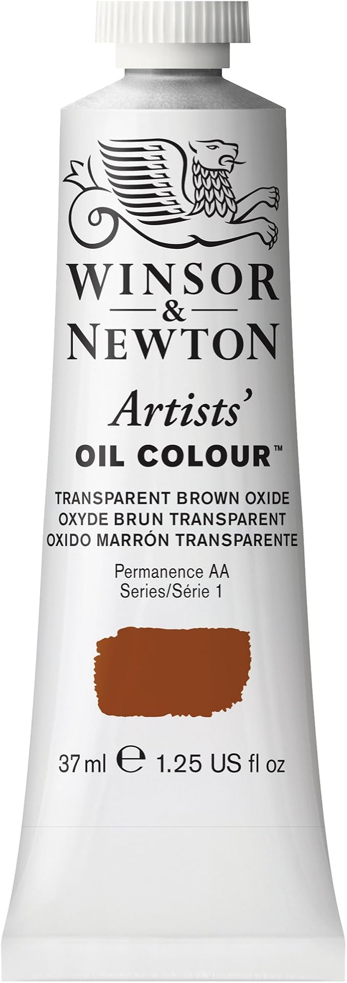 Winsor & Newton Artists' Oil Paint, 37ml Tube, Transparent Brown Oxide