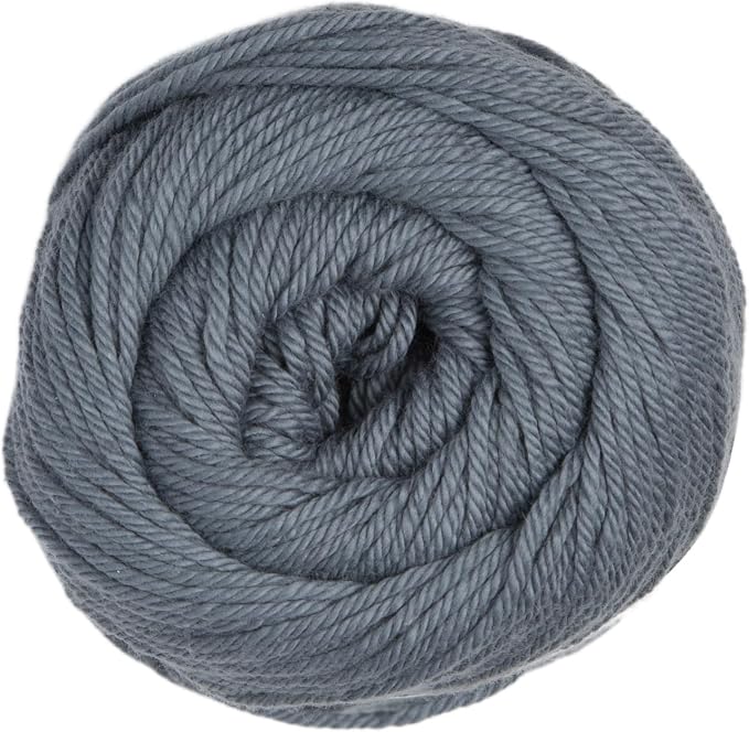 Knit Picks Dishie Gray Worsted Weight 100% Cotton Yarn for Crocheting