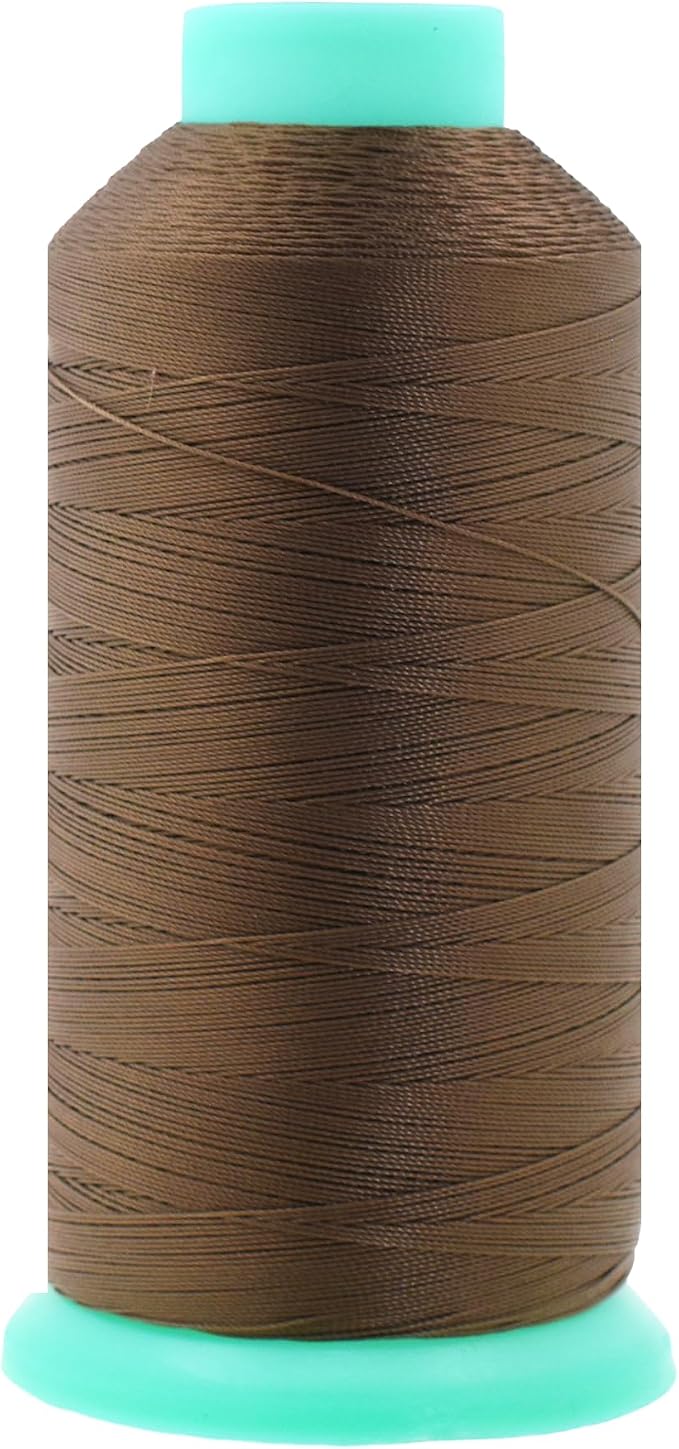 Mandala Crafts Size 92 280D T90 Coyote Brown Bonded Nylon Thread, 1100 YDs
