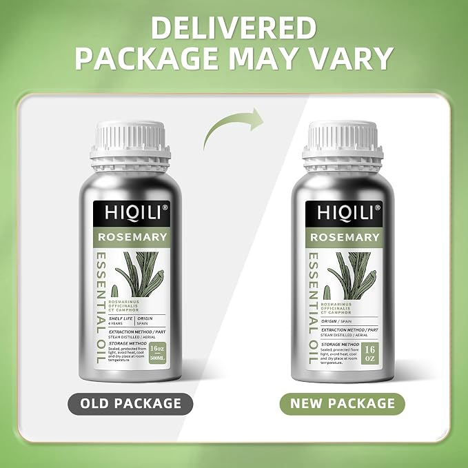 HIQILI Rosemary Oil for Hair Care, Diffuser & DIY