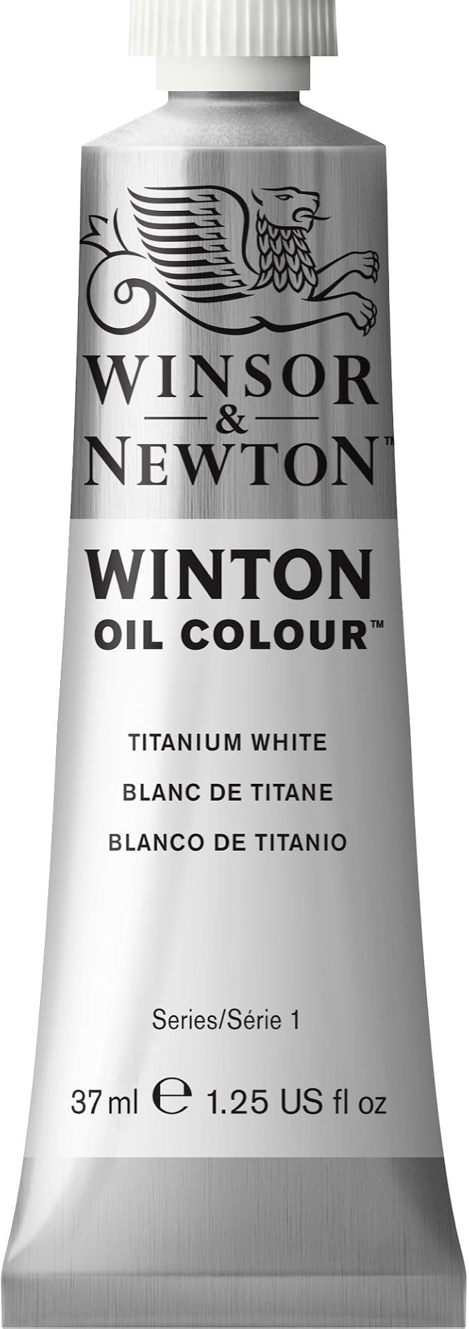 Winsor & Newton Winton Oil Color, 37ml Tube, Titanium White | High-quality pigments, Durable, Lightfast, Permanent, Uniform Consistency, Great Pigment Load
