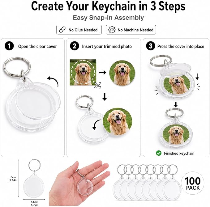 Homoyoyo Acrylic Photo Frame Keychain