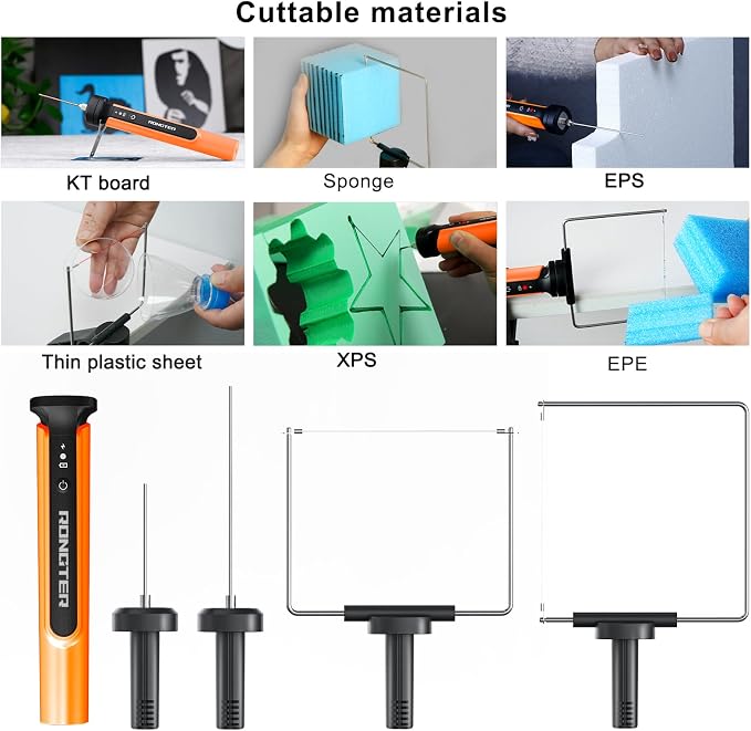 Hot Wire Electric Foam Cutter, 15W Styrofoam Cutter(Bagged Orange)