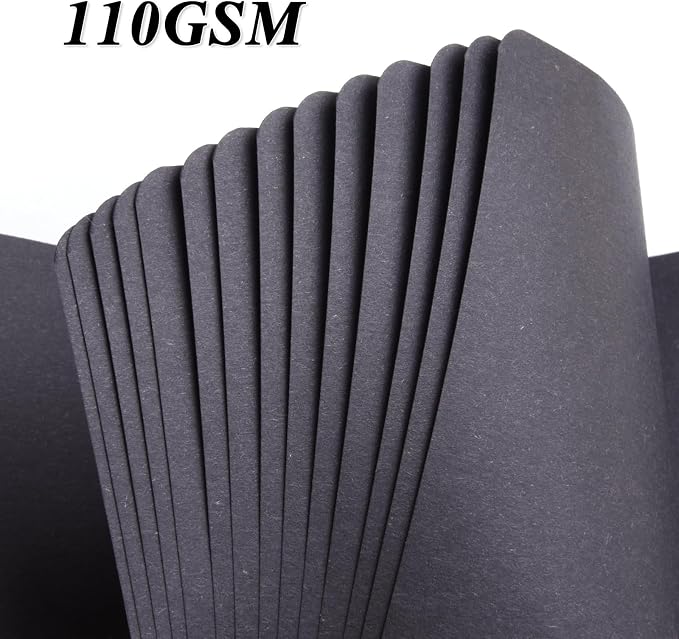 5x5 Inch Black Paper Sketchbook,Small Hardcover Mixed Media Sketch Pad