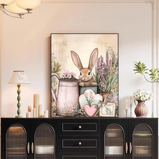 XTCIXAL Paint by Numbers Kit for Adults, Rabbit, 16X20 Inch | DIY Paint by Number for Adults Beginner, High-Definition Color Canvas, Stress Relief, Home Wall Decor, Gifts, Unframed