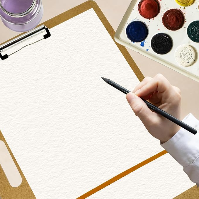 18" x 18" Drawing Board, Artist Sketch Boards with Handle for Drafting Art, Portable Wooden Clipboard for Class or Studio Fit in Artists Tote