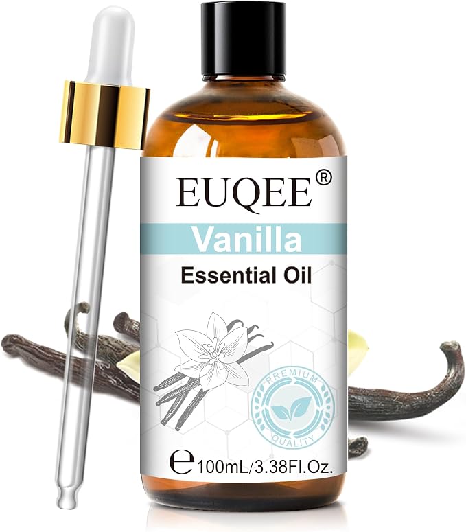 EUQEE Vanilla Essential Oil for Skin Care 118 ml/4Fl.Oz