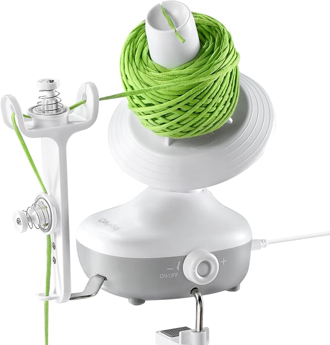 Caydo Electric Yarn Winder, Effortless Yarn Organizer for Crochet Lovers