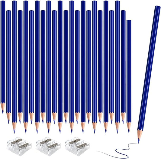 36 Pack Dark Blue Colored Pencils for Kids, Pre-sharpened Art Pencils Back to School Supplies Set, Drawing Sketching Pencils for Students, Teachers, Classroom