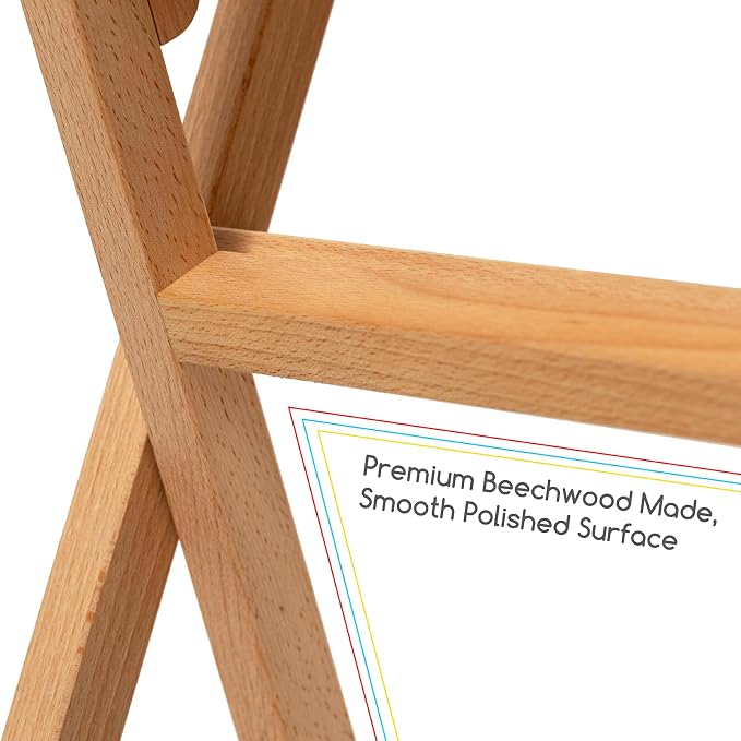 MEEDEN Folding Art Print Rack: Beechwood Art Storage Rack for Canvas Boards