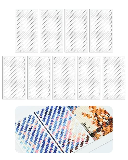 Foreveryoung Diamond Painting Zigzag Rulers, 9 PCS Tools for Square Kits