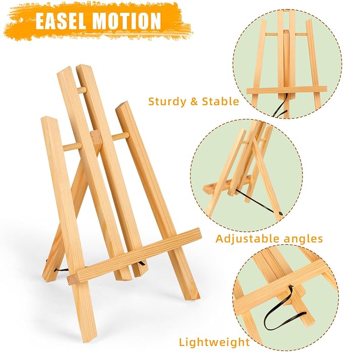 20 Pack 11.8" Wooden Easel, Easel Stand for Painting