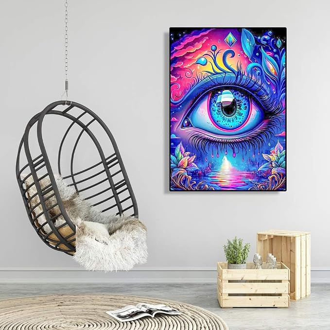 ijbnhd 5D Diamond Art Kits for Adults Eye 12X16in
