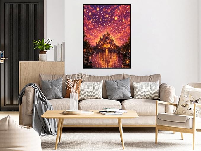 Benjenes Castle Diamond Art Kits for Adults Fantasy Diamond Painting Kits