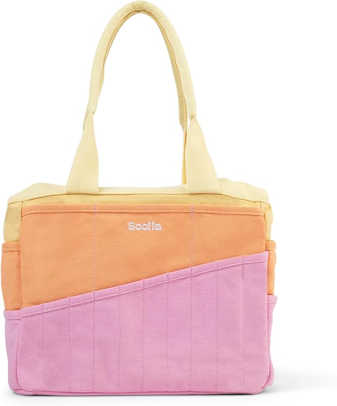 Soolla Studio Bag: Art Supply Storage Organizer & Pottery Tool Bag, Washable Tote, Yarn Bag, Crochet, 30 Pockets, 15+ Colors