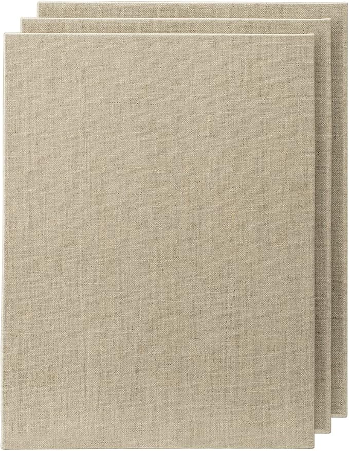 Senso Clear Primed Linen Panels - 11x14-54 Pack of Panels for Painting Oils, Acrylics, Pastels and More