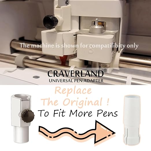 Universal Pen Adapter Set,Compatible with Maker 4 3/Maker,Explore Air 2/Air,Explore 4 3/Explore/Venture,Work with Sharpie,BIC,Crayola,Sakura and More Pens Less Than 0.5"(Not for Explore 5)