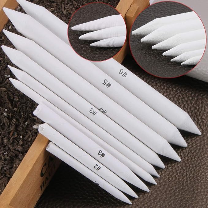 FEBSNOW 84Pcs Blending Stumps and Tortillions Sticks for Art Drawing