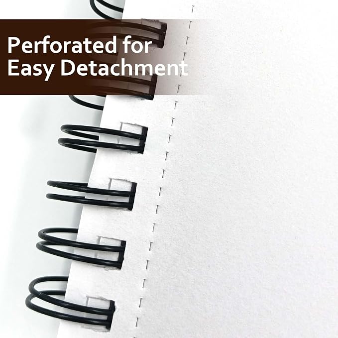 JOY SPOT! 9x12 Inch Sketch Book, Pack of 2, 200 Sheets (68 lb/100gsm), Spiral Bound Artist Sketch Pad for Artist Pro & Amateurs | Marker Art, Colored Pencil, Charcoal for Sketching
