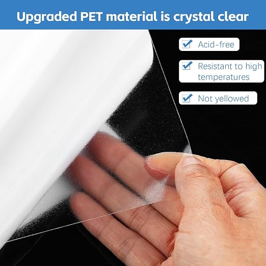 Dynta Double Sided Adhesive Sheets for Arts Craft Scrapbooking Photo Albums Home Decorative 25Pcs, 8.3 x 11.7 Inch | Ideal for Arts, Scrapbooking, Photo Albums, Handmade Crafts and Home Decoration Projects