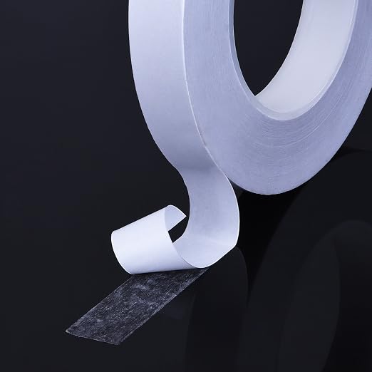 EBOOT Double Sided Adhesive Tape (55 Yards) for Gifts, Photos, Documents, Wallpaper, Scrapbooking, Crafts, Ribbon, Cards and Boxes (1/2 Inch) (Pack of 2)