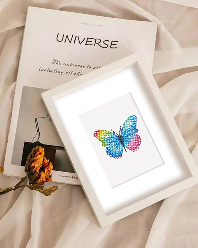 PeakLuv Mini Diamond Art Kits Butterfly Small Diamond Painting Kits