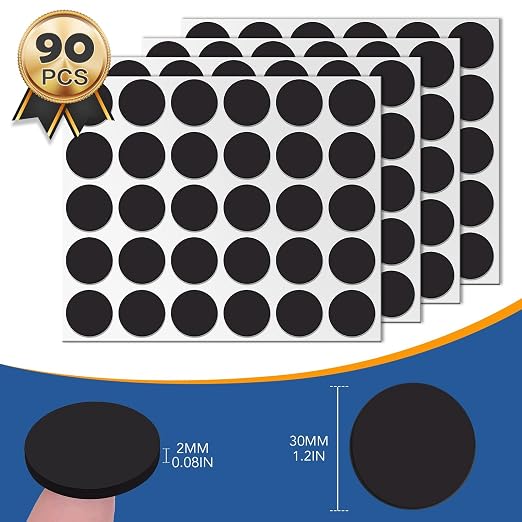 DIYMAG Magnets with Adhesive Backing, 90P Flexible Fridge Magnetic Dots