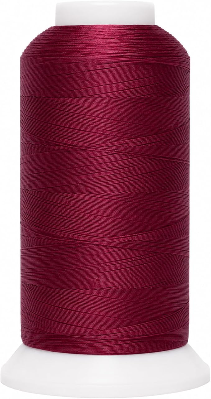 Mandala Crafts Wine Tex 90 Polyester Heavy Duty Thread for Upholstery | 1500 Yds T90 UV Resistant Strong Thread for Leather Sewing, Marine, Drapery, Jeans, Hair Weaving & Extension, Outdoor