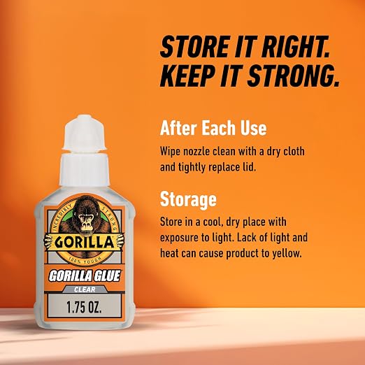 Gorilla Clear Glue, All Purpose, 1.75 oz Bottle