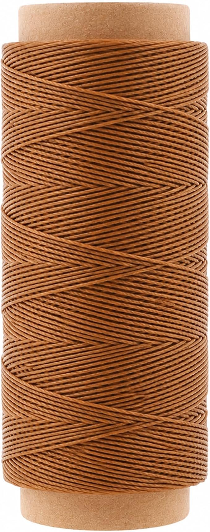 Mandala Crafts 130M 0.55mm Tan Round Waxed Thread for Leather Sewing
