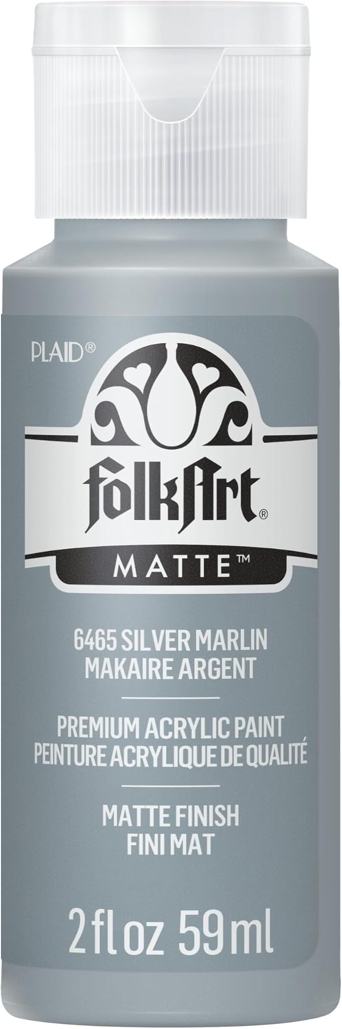 FolkArt Acrylic Paint in Assorted Colors (2 oz), , Silver Marlin