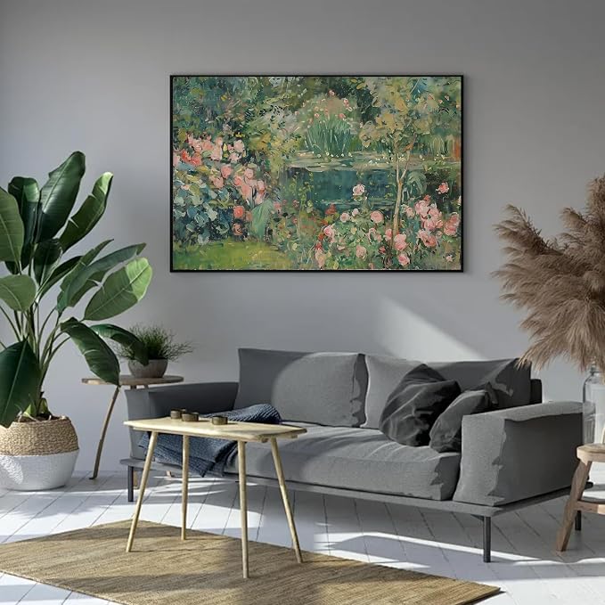 WUDWL Flower Paint by Numbers Kit for Adults,Color By Numbers for Adults | Scenery and Flower Decor Painting by Number On Canvas, Paint Number Artist Funny Without Frame DIY, Home Wall Decor, 12x16in